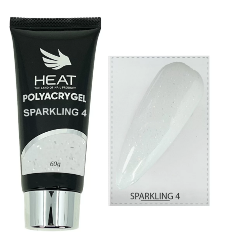 پلی ژل شیری شاین دار هیت HEAT SPARKLING4 60G